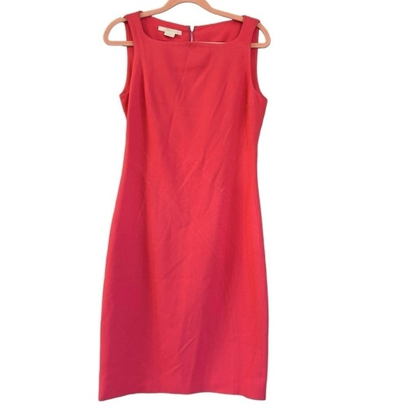 Antonio Berardi Salmon Pink Sheath Cocktail Back Zipper Italian Made Women’s S/M - Picture 1 of 15